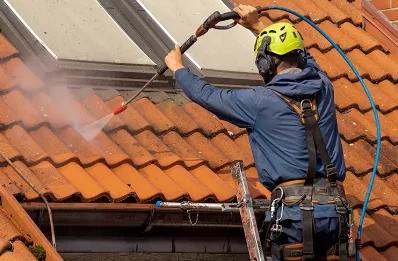 Démoussage et hydrofuge de toiture à Crucheray
